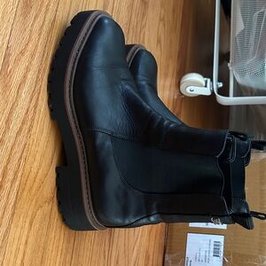 Sam Edelman Black Leather Chelsea Boots